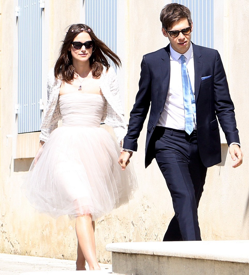 Keira Knightley and James Righton arriving at the Mazan Town